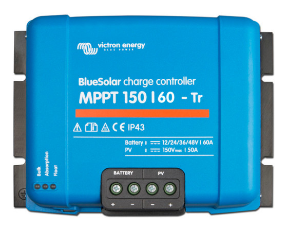 Victron BlueSolar Charge Controller 12/24/36/48v - 150/60 - Terminal clamp connection